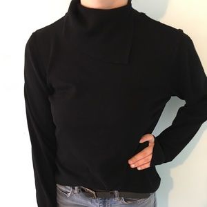 Black Turtleneck Sweater for Women